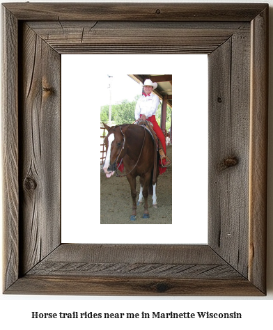 horse trail rides near me in Marinette, Wisconsin